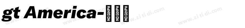 gt America字体转换
